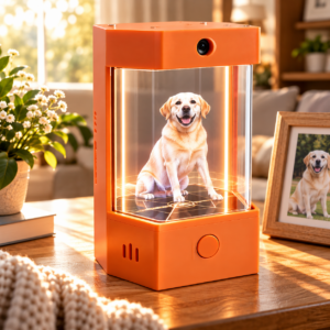 AI Holographic Pet Memorial Box – 3D Personalized Pet Keepsake & Remembrance Gift